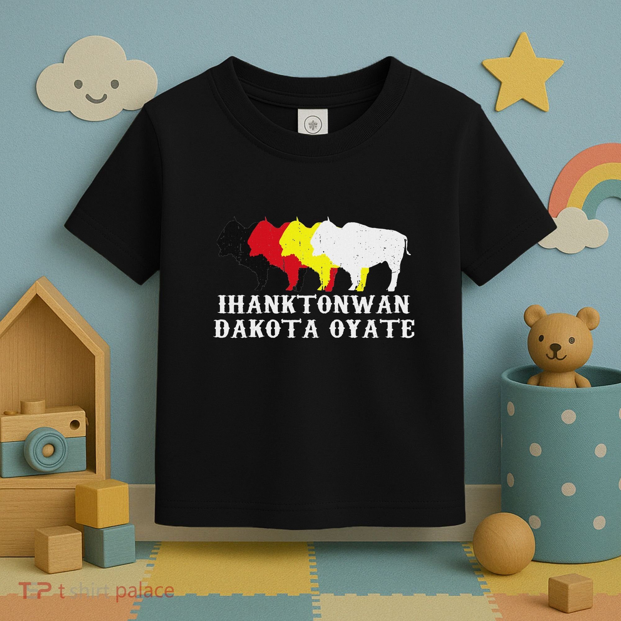 Ihanktonwan Dakota Oyate Yankton Sioux Medicine Wheel Toddler T-Shirt