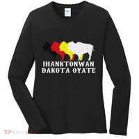Ihanktonwan Dakota Oyate Yankton Sioux Medicine Wheel Women's Long Sleeve Shirt thumb 0