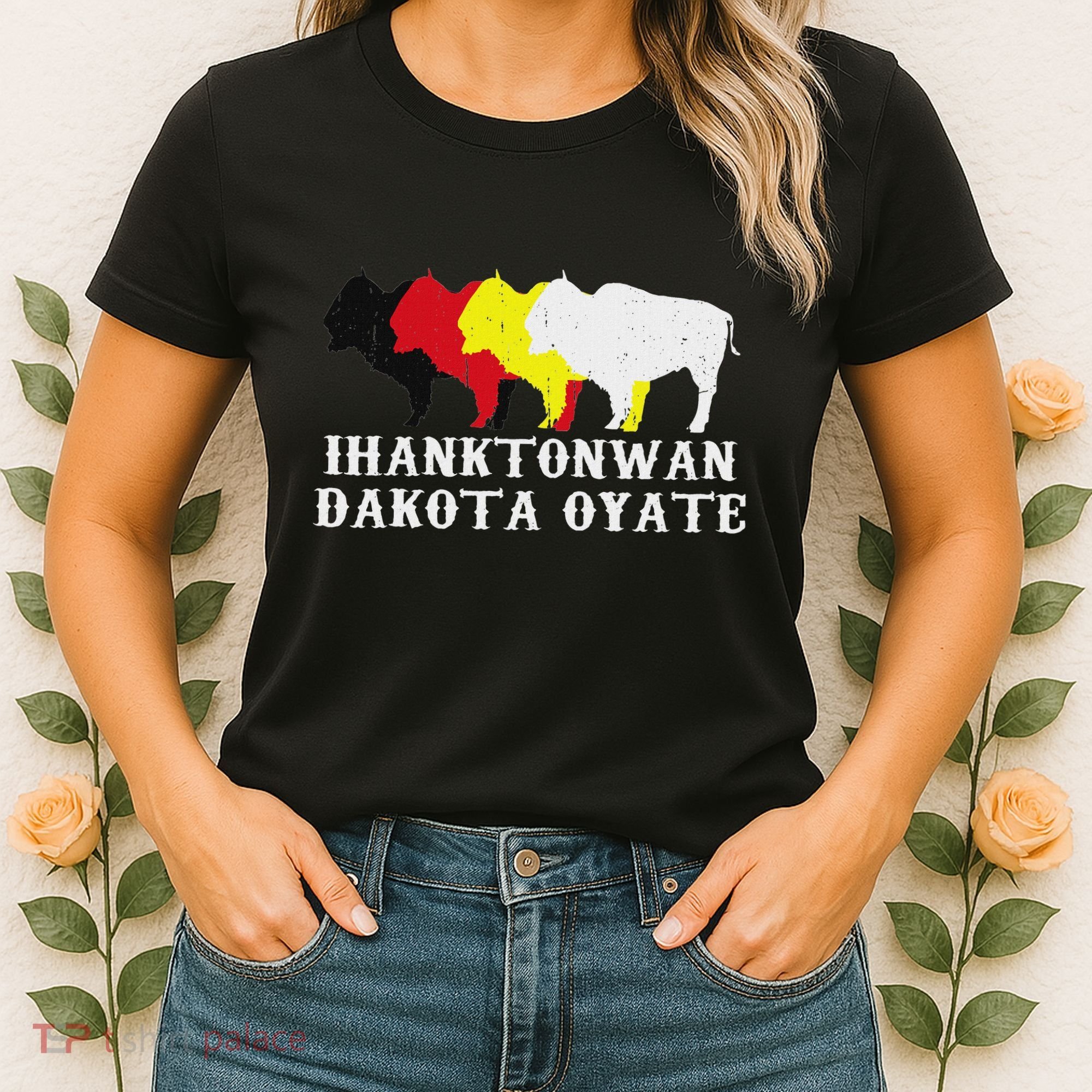 Ihanktonwan Dakota Oyate Yankton Sioux Medicine Wheel Women's T-Shirt