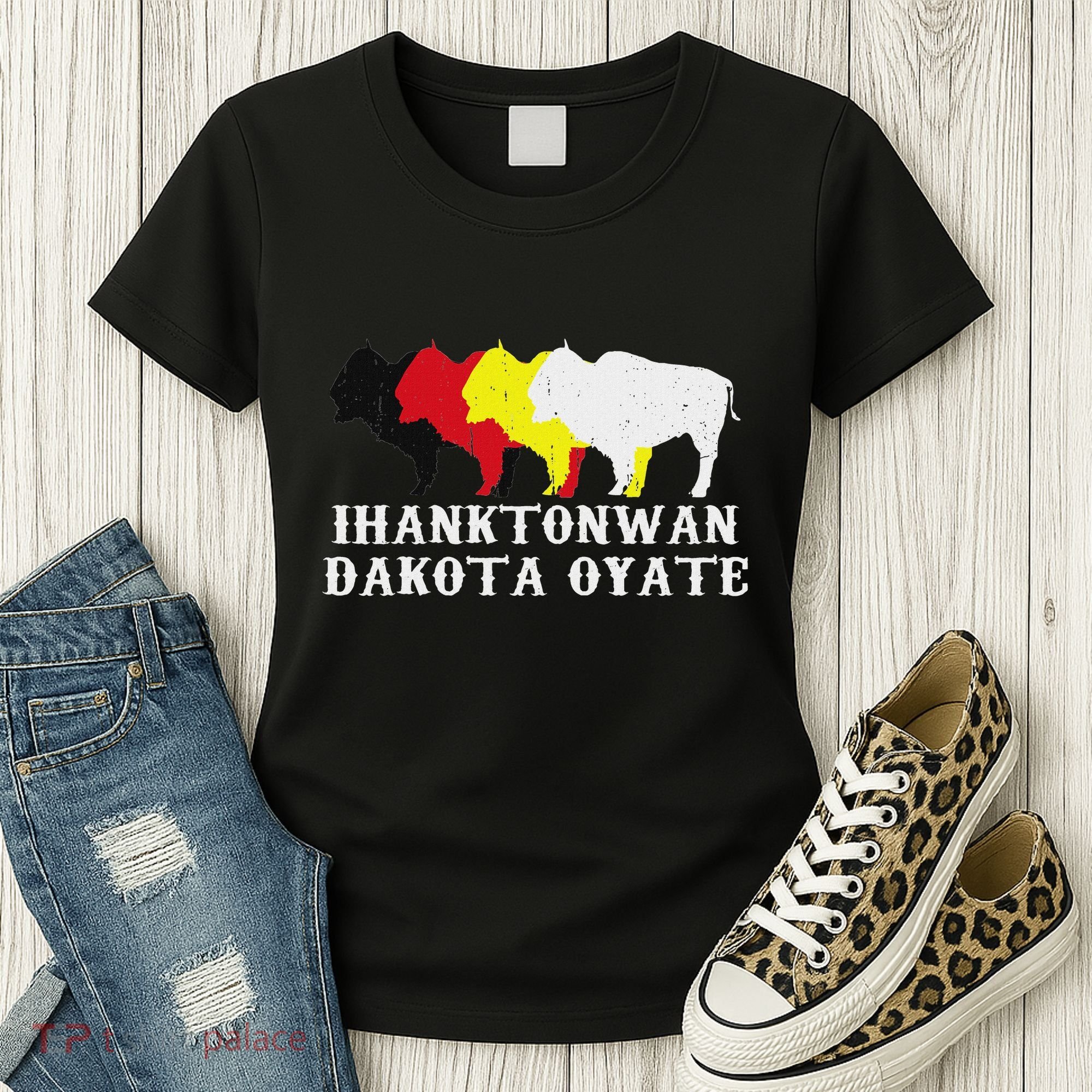 Ihanktonwan Dakota Oyate Yankton Sioux Medicine Wheel Women's T-Shirt