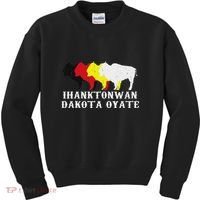Ihanktonwan Dakota Oyate Yankton Sioux Medicine Wheel Kids Sweatshirt thumb 0