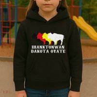 Ihanktonwan Dakota Oyate Yankton Sioux Medicine Wheel Kids Hoodie thumb 3