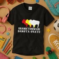 Ihanktonwan Dakota Oyate Yankton Sioux Medicine Wheel Kids T-Shirt thumb 3