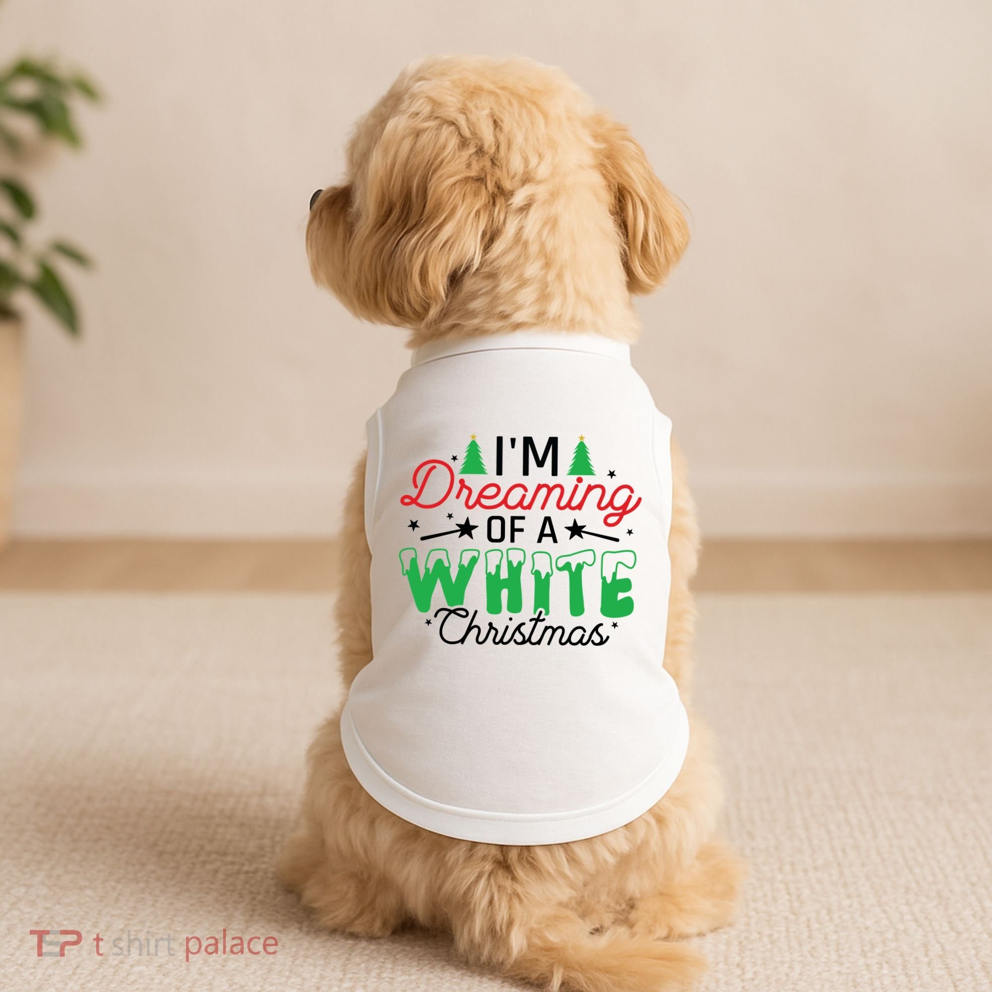 I'm Dreaming Of A White Christmas Doggie Tank