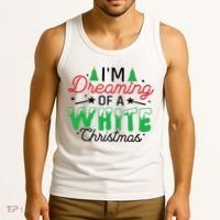I'm Dreaming Of A White Christmas Tank Top thumb 3