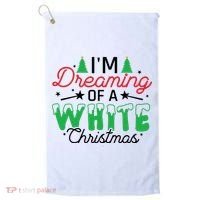 I'm Dreaming Of A White Christmas Golf Towel thumb 0
