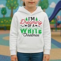 I'm Dreaming Of A White Christmas Kids Hoodie thumb 3