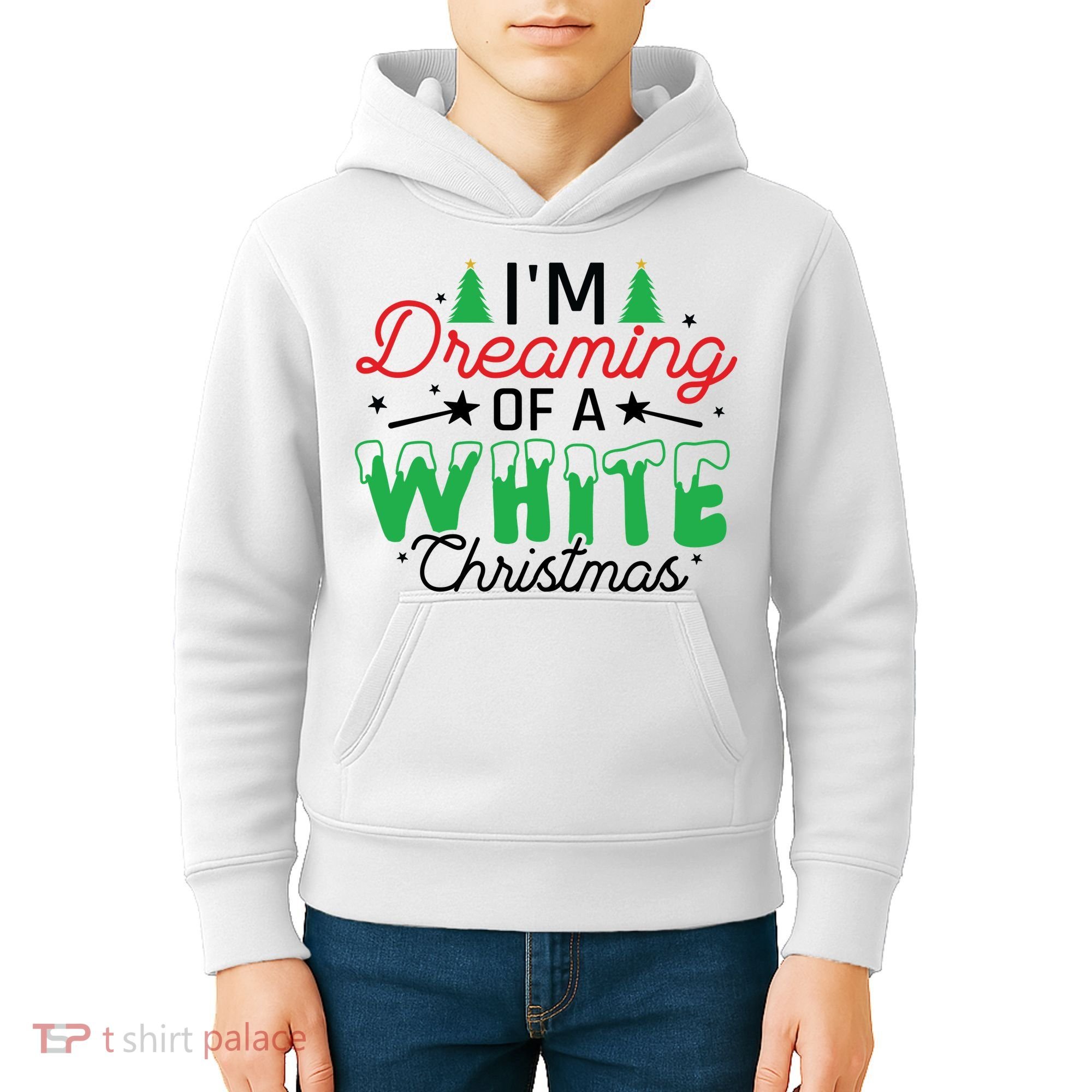 I'm Dreaming Of A White Christmas Kids Hoodie