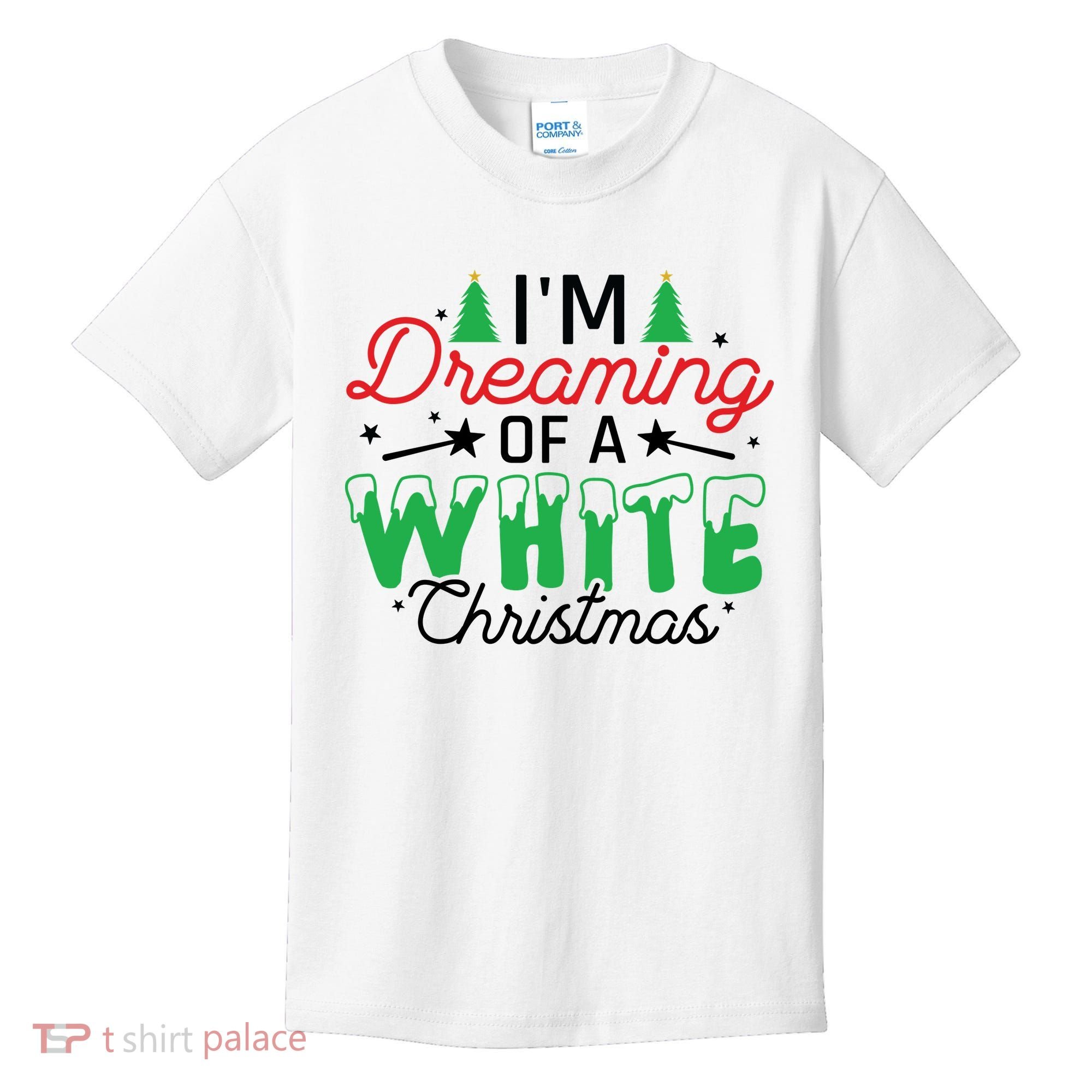 I'm Dreaming Of A White Christmas Kids T-Shirt