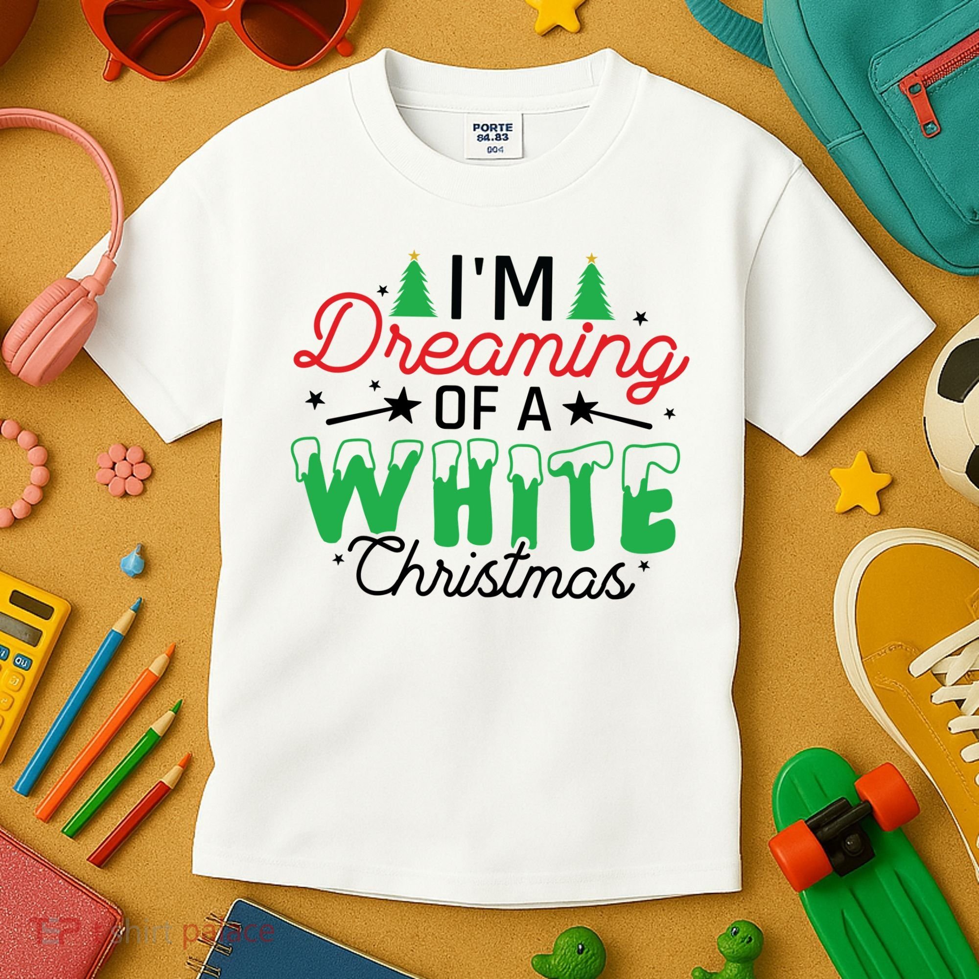 I'm Dreaming Of A White Christmas Kids T-Shirt