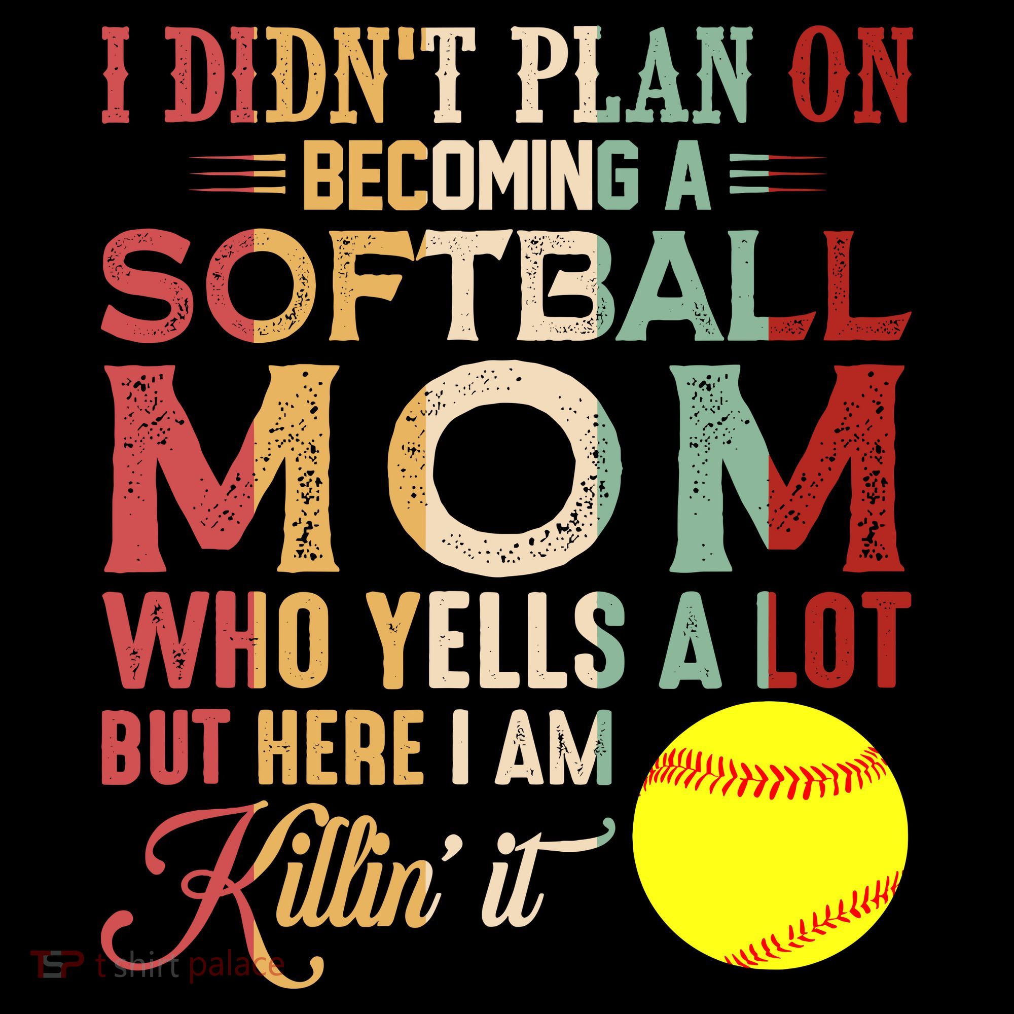 I DidnT Plan On Becoming A Softball Mom MotherS Day Women's Hoodie