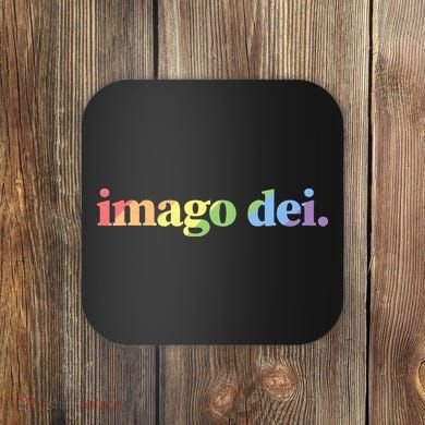 Imago Dei Pride Gods Image Vintage Bold Christian Coaster