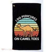I Do Pedicures On Camel Toes Funny Camel Joke Saying Golf Towel thumb 0