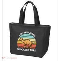 I Do Pedicures On Camel Toes Funny Camel Joke Saying Tote Bag thumb 3
