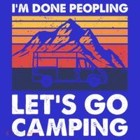Im Done Peopling Lets Go Camping Vintage Camper Van Life Great Gift Hoodie thumb 7