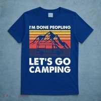Im Done Peopling Lets Go Camping Vintage Camper Van Life Great Gift T-Shirt thumb 5