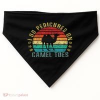 I Do Pedicures On Camel Toes Funny Retro USA-Made Doggie Bandana thumb 0