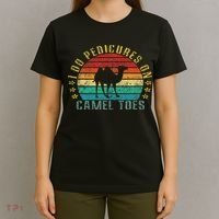 I Do Pedicures On Camel Toes Funny Retro T-Shirt thumb 4
