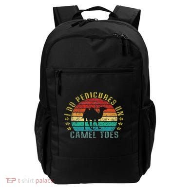 I Do Pedicures On Camel Toes Funny Retro Backpack