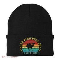 I Do Pedicures On Camel Toes Funny Retro Beanie thumb 0