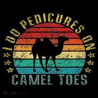 I Do Pedicures On Camel Toes Funny Retro Women's Hoodie thumb 2