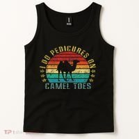 I Do Pedicures On Camel Toes Funny Retro Tank Top thumb 2