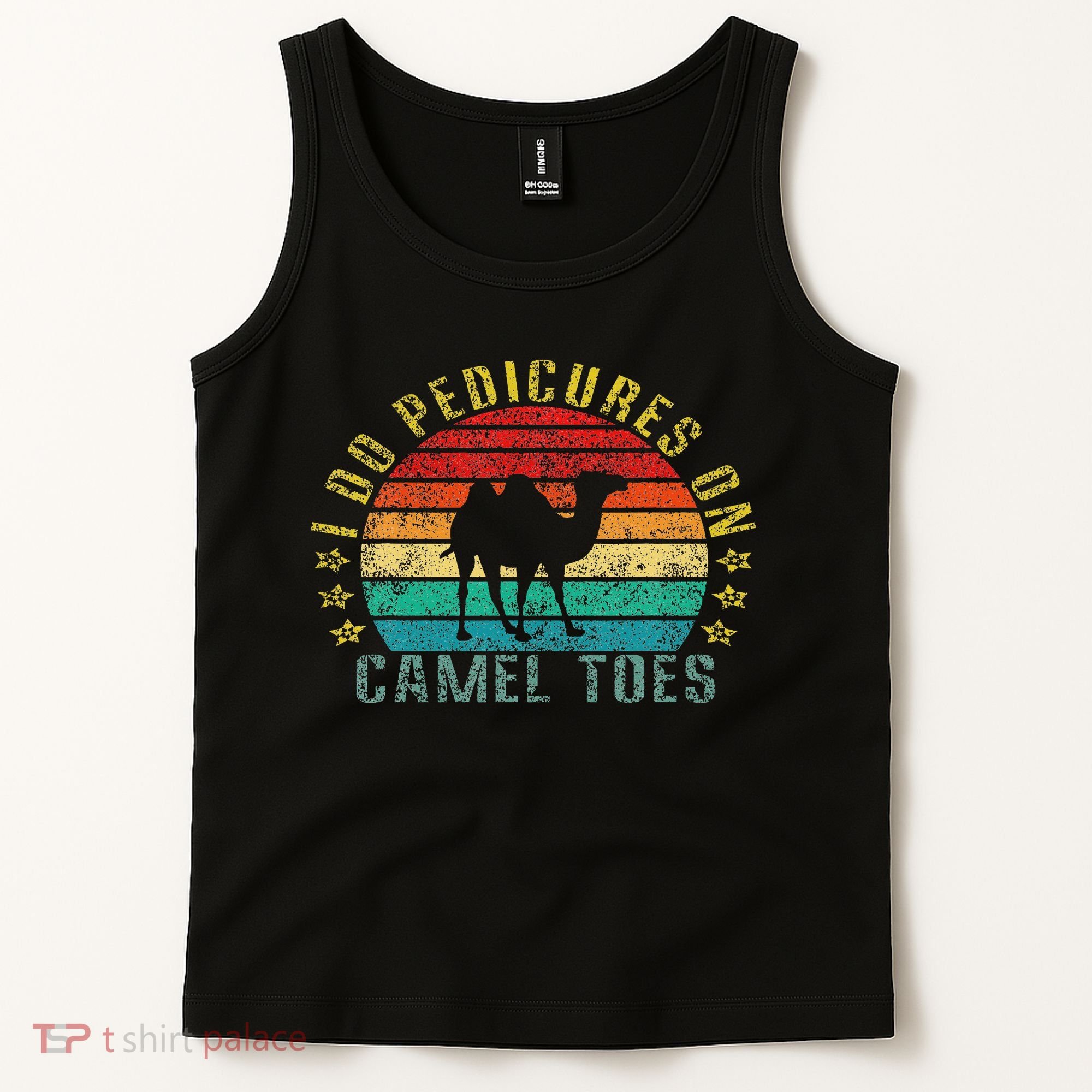 I Do Pedicures On Camel Toes Funny Retro Tank Top