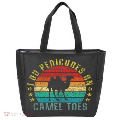 I Do Pedicures On Camel Toes Funny Retro Tote Bag