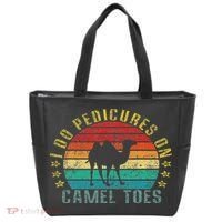 I Do Pedicures On Camel Toes Funny Retro Tote Bag thumb 0