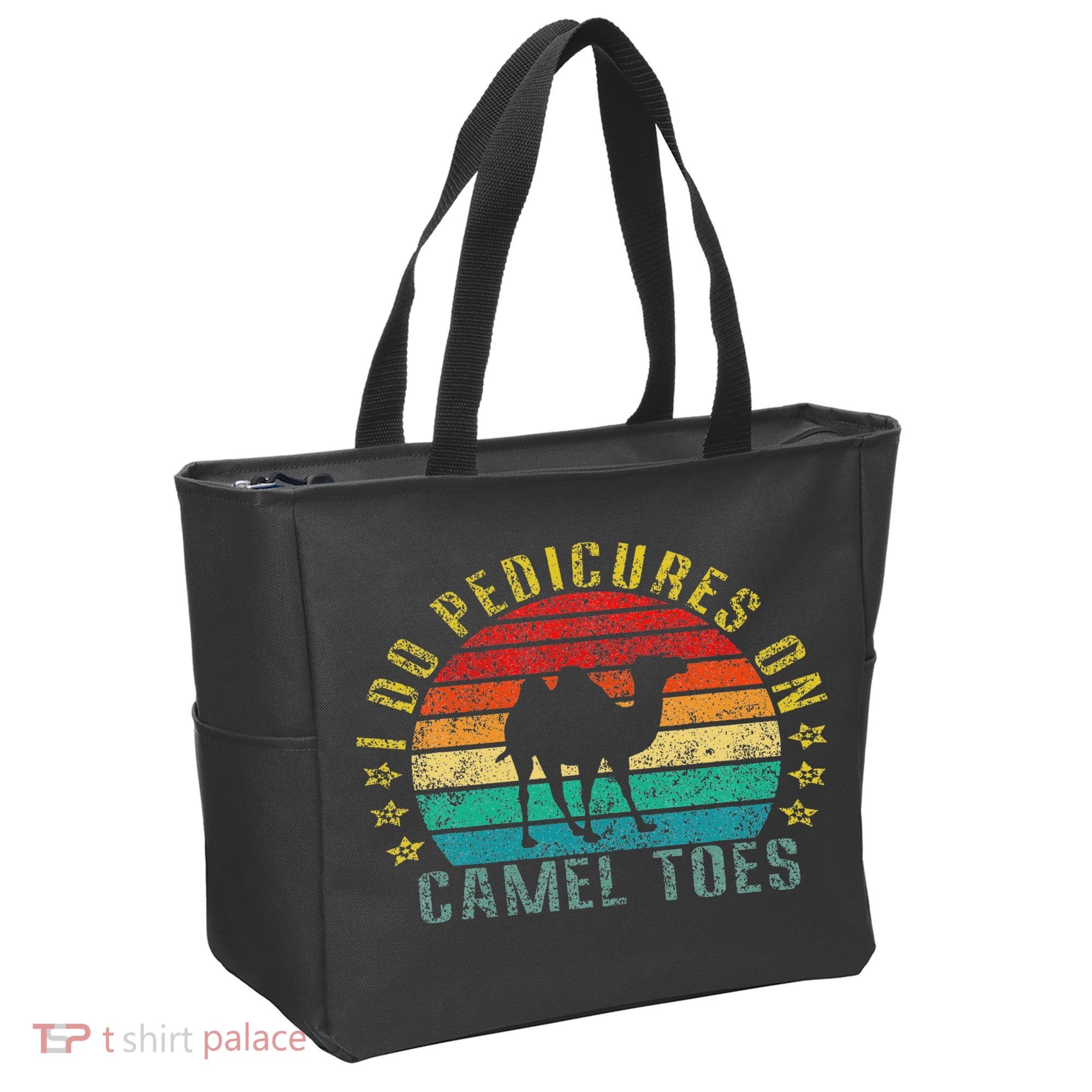 I Do Pedicures On Camel Toes Funny Retro Tote Bag