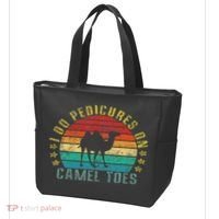 I Do Pedicures On Camel Toes Funny Retro Tote Bag thumb 3