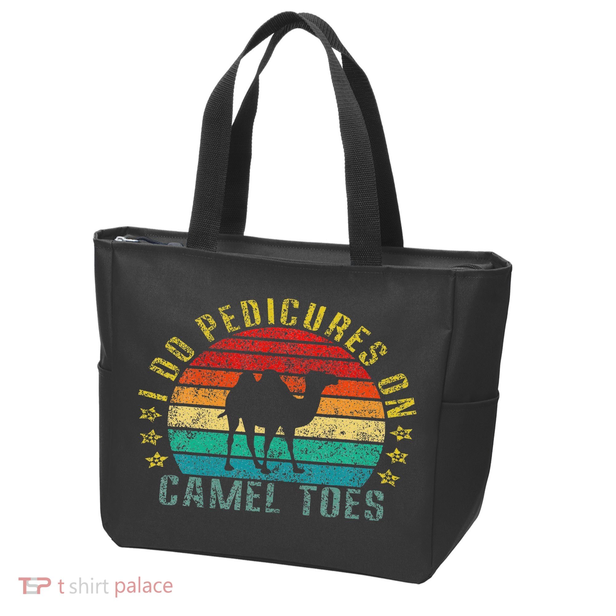 I Do Pedicures On Camel Toes Funny Retro Tote Bag