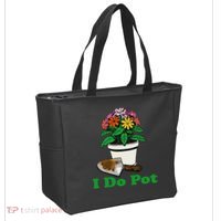 I Do Pot Funny Gardening Floral Plants Garden Tote Bag thumb 2