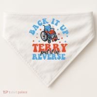 Independence Day Put It In Reverse Terry Funny 4th Of July USA-Made Doggie Bandana thumb 0