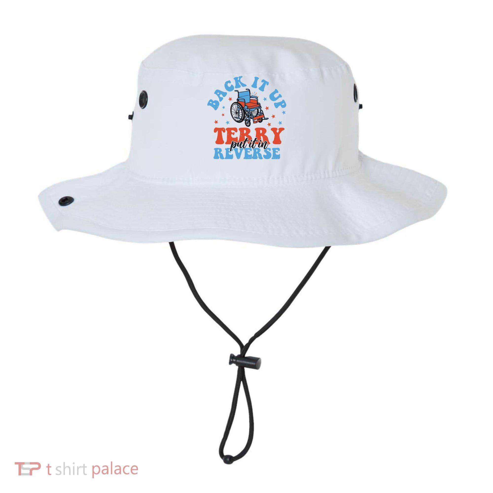 Independence Day Put It In Reverse Terry Funny 4th Of July Bucket Hat