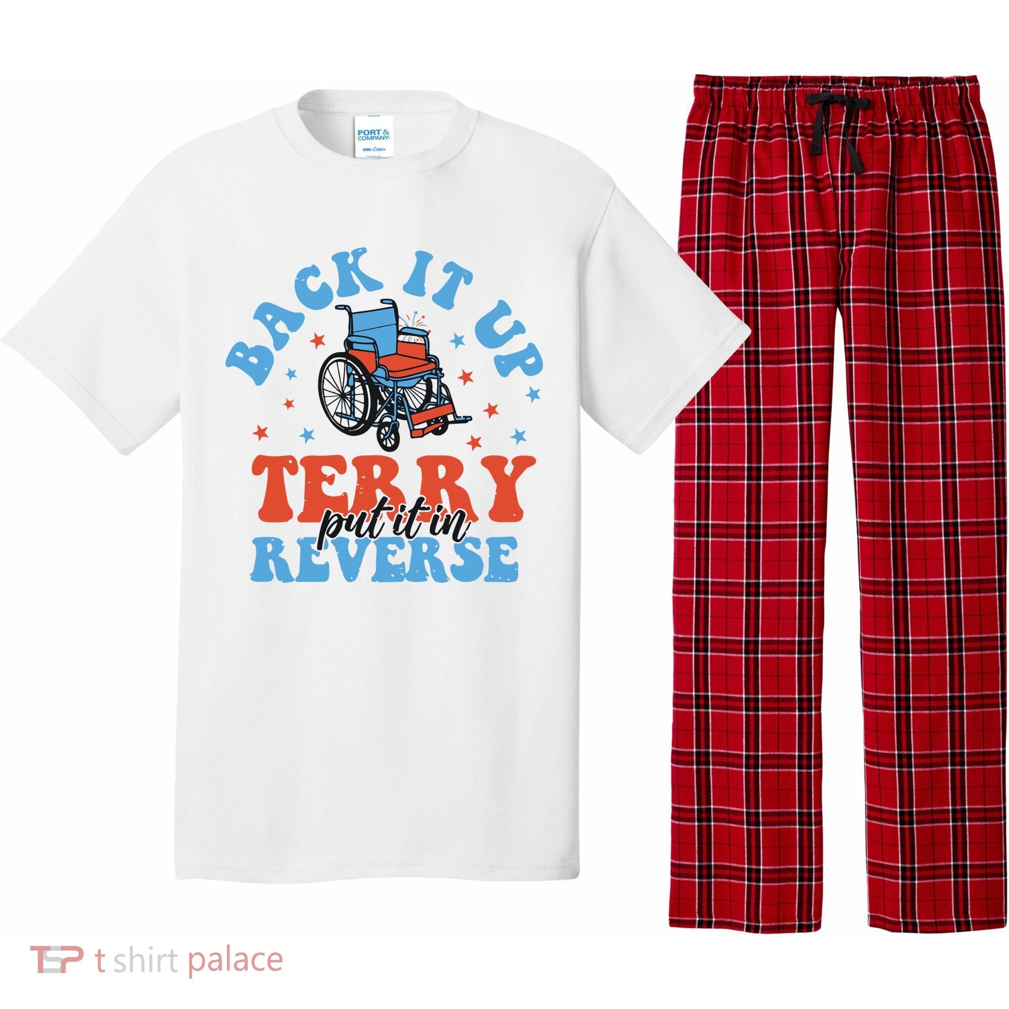 Independence Day Put It In Reverse Terry Funny 4th Of July Pajama Set