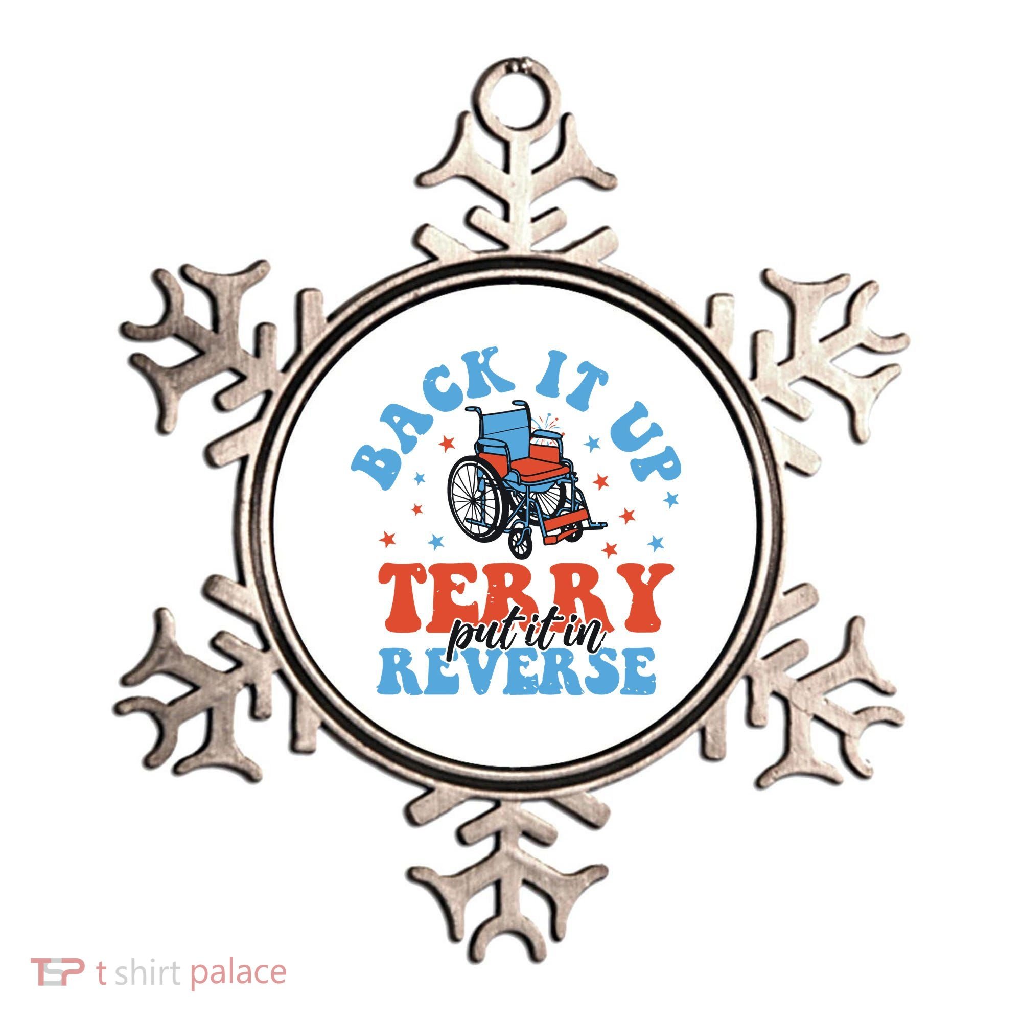 Independence Day Put It In Reverse Terry Funny 4th Of July Ornament