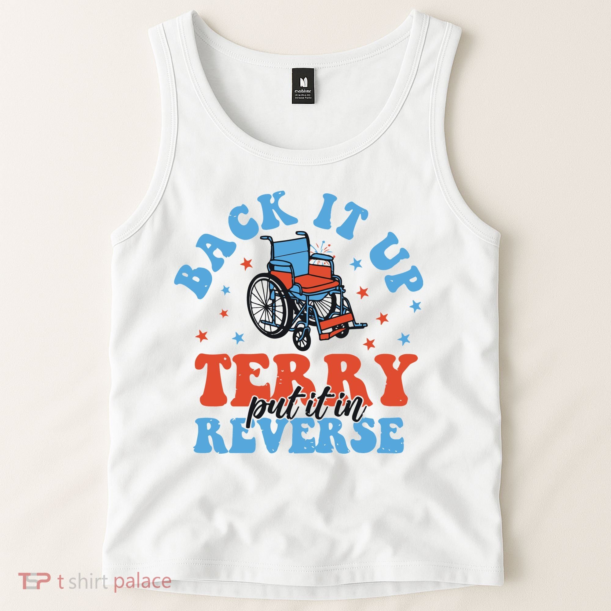 Independence Day Put It In Reverse Terry Funny 4th Of July Tank Top