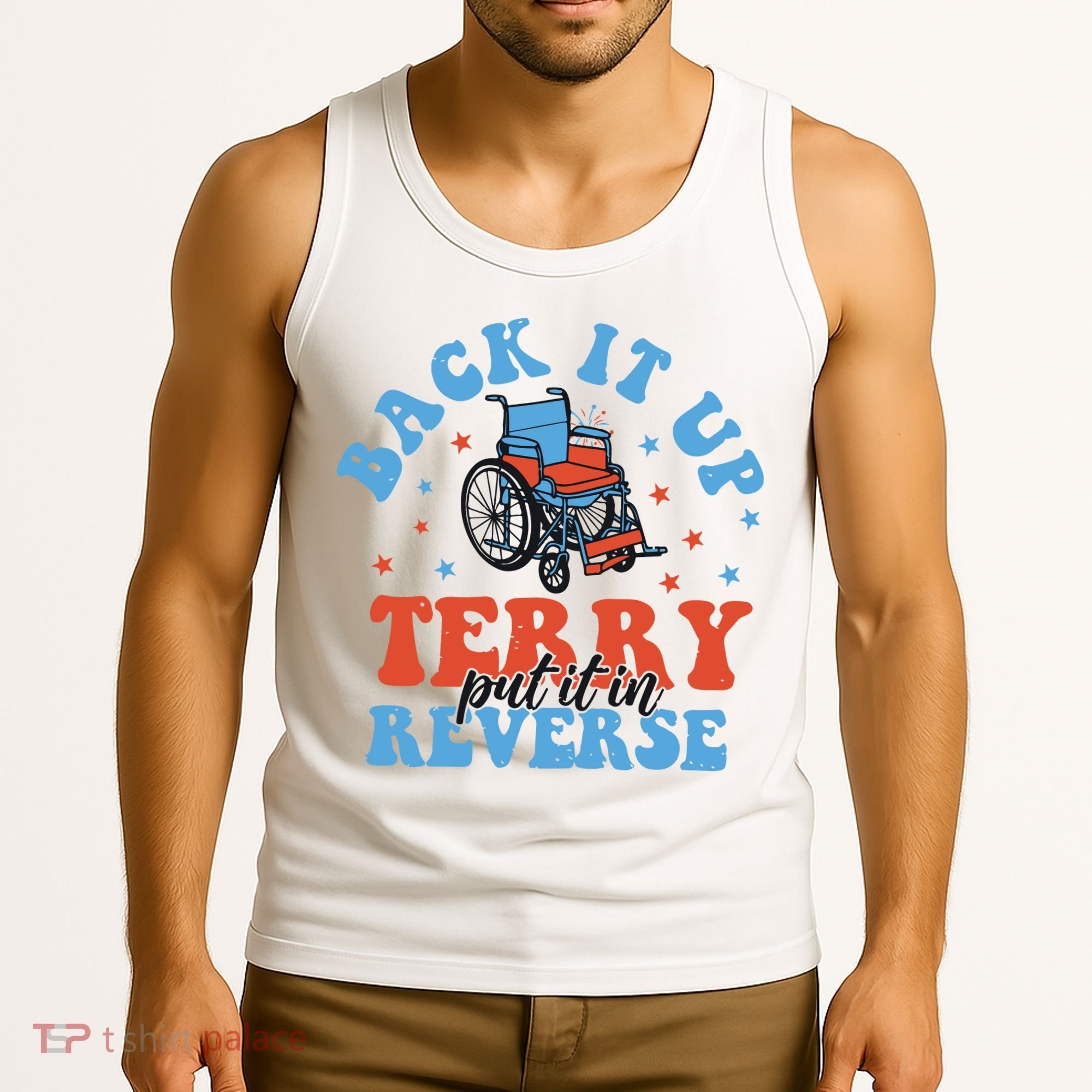 Independence Day Put It In Reverse Terry Funny 4th Of July Tank Top