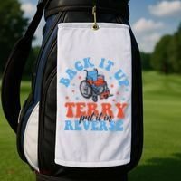 Independence Day Put It In Reverse Terry Funny 4th Of July Golf Towel thumb 2