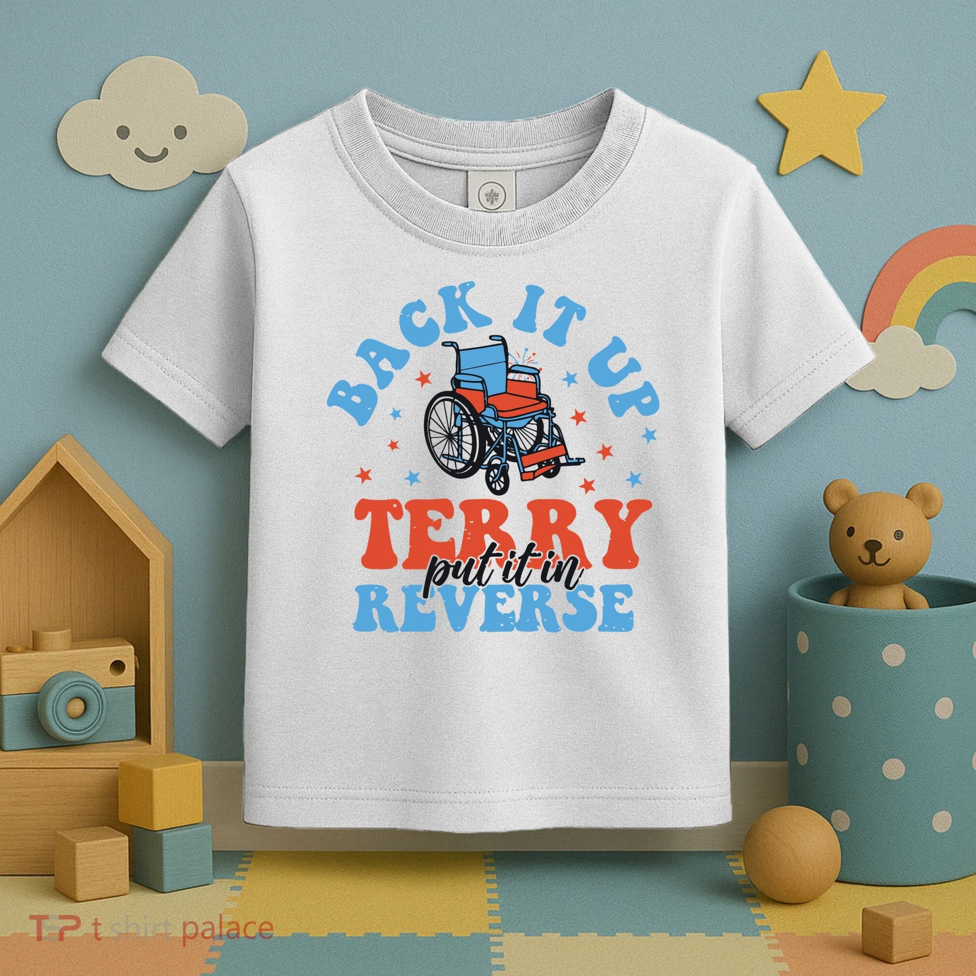 Independence Day Put It In Reverse Terry Funny 4th Of July Toddler T-Shirt