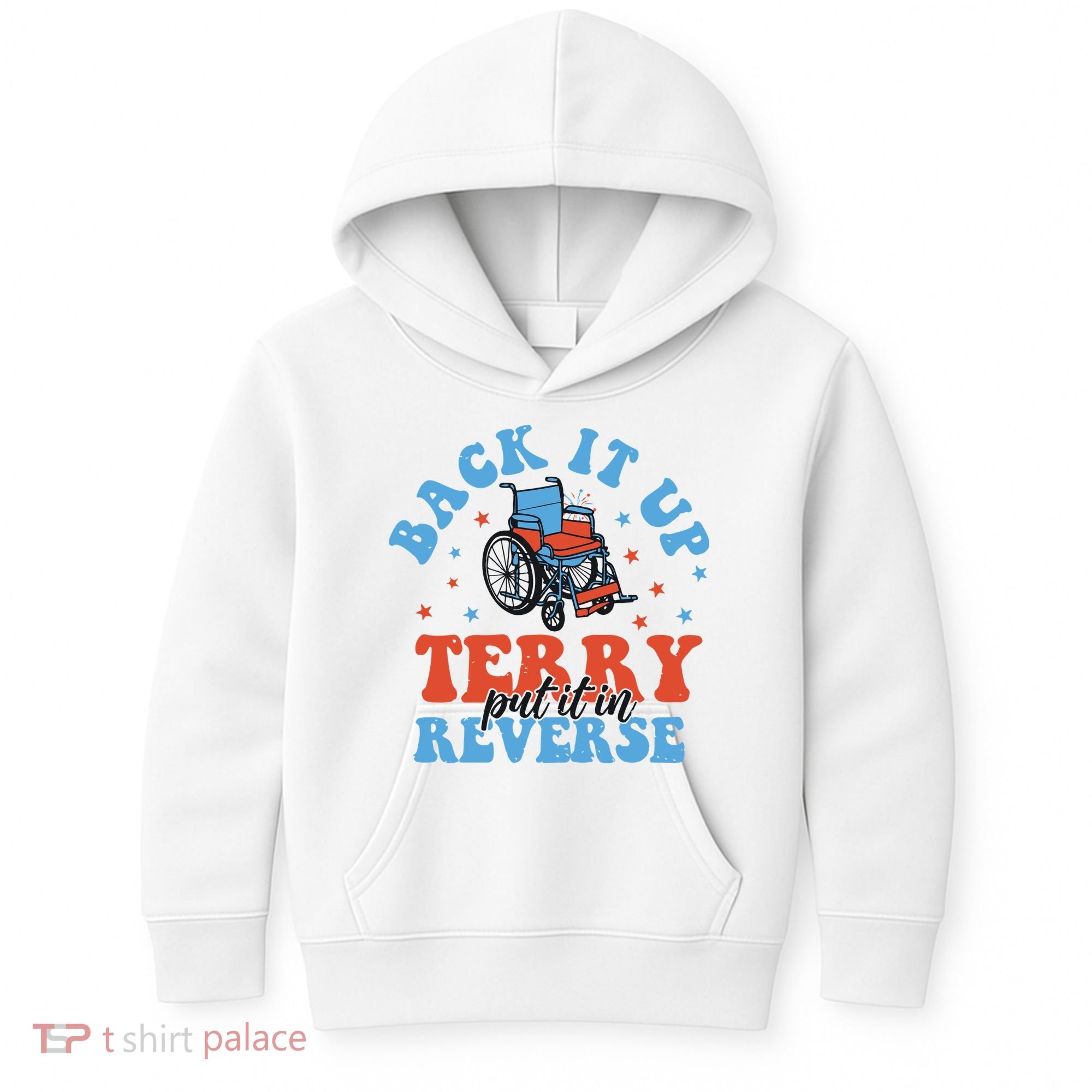 Independence Day Put It In Reverse Terry Funny 4th Of July Kids Hoodie