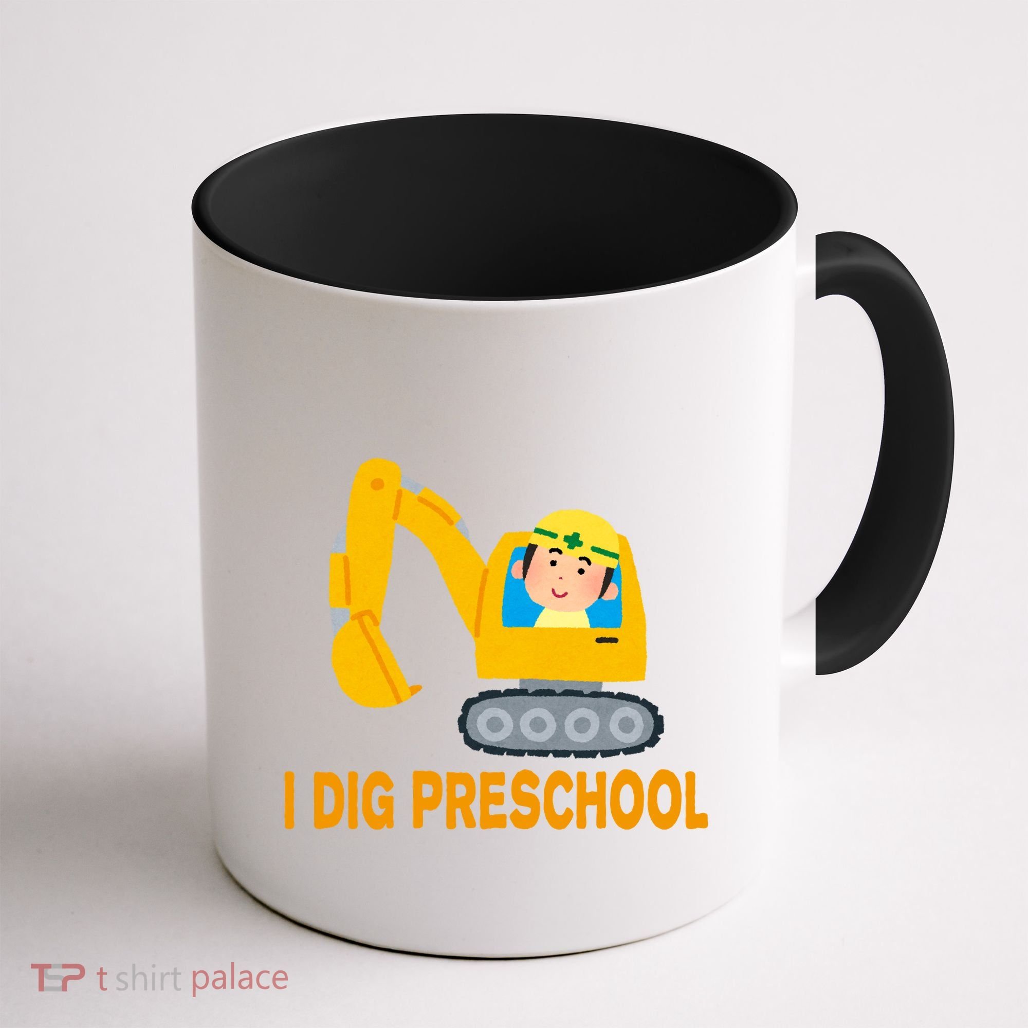 I Dig Preschool Bulldozer Coffee Mug
