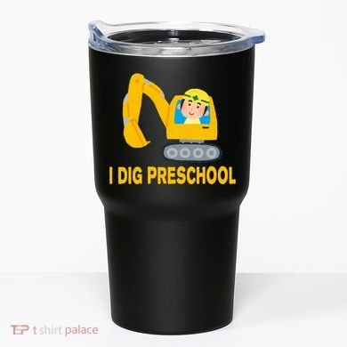 I Dig Preschool Bulldozer Tumbler