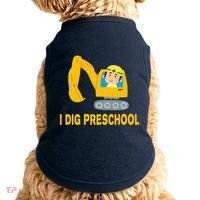 I Dig Preschool Bulldozer Doggie Tank thumb 0