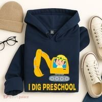 I Dig Preschool Bulldozer Hoodie thumb 4