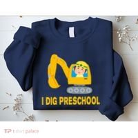 I Dig Preschool Bulldozer Sweatshirt thumb 2