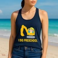 I Dig Preschool Bulldozer Women's Tank Top thumb 2