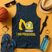 I Dig Preschool Bulldozer Tank Top thumb 4