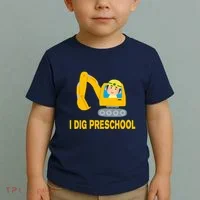 I Dig Preschool Bulldozer Toddler T-Shirt thumb 2